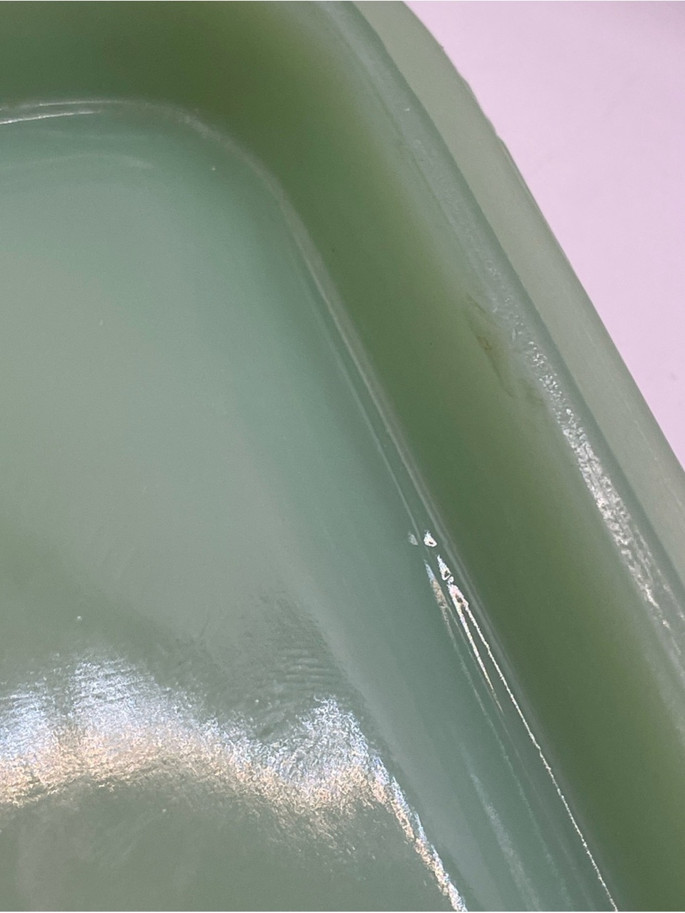 Vintage Anchor Hocking Fire King Jadeite Philbe Refrigerator Dish w/ Lid - Picture 12 of 14